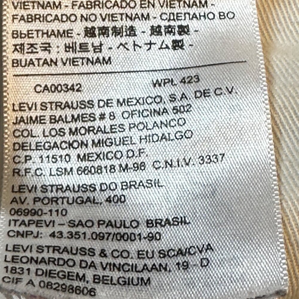 Levi’s Men's Khaki Flat Front Chino Pants 34W 29L PLS READ - Picture 11 of 12